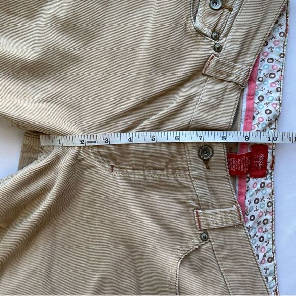 Y2K Mossimo Stretch Khaki Corduroy Flared Pants Size 7 - Picture 15 of 16